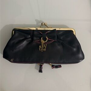 Juicy Couture Black Clutch Bag Y2K